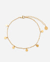 FUSSKETTCHEN Boho-Münzen - Gold