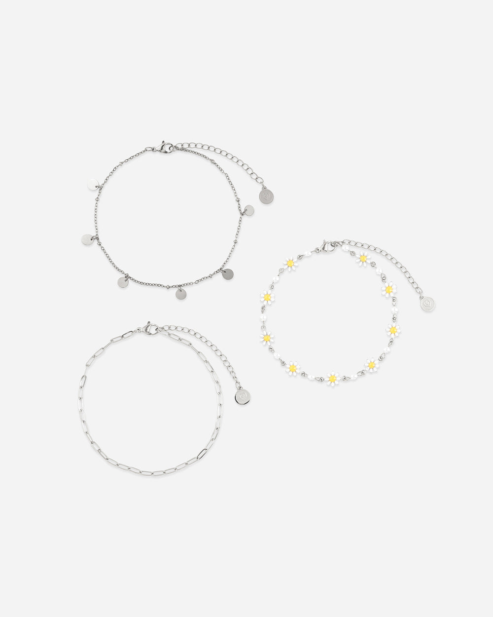 FUSSKETTCHEN Boho-Münzen - Silber