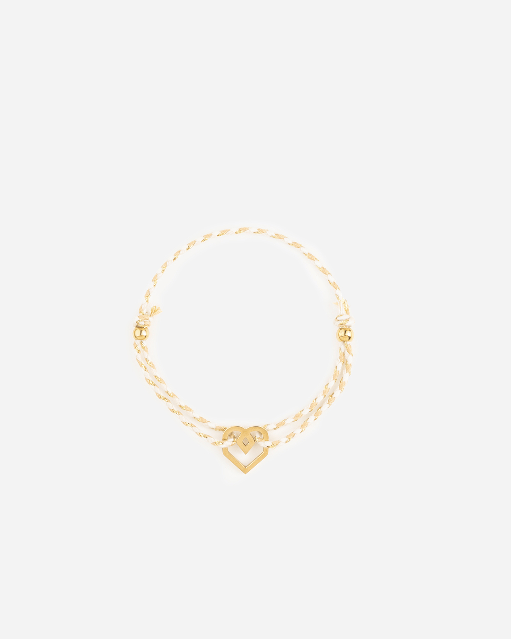 ARMBAND Cremefarbenes Herz