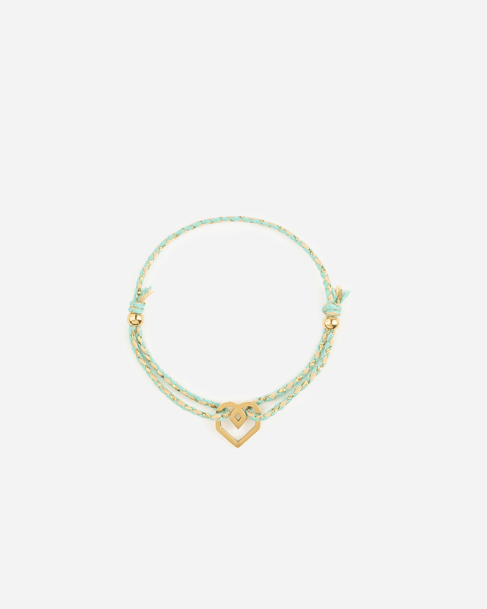 ARMBAND Pistaziengrünes Herz